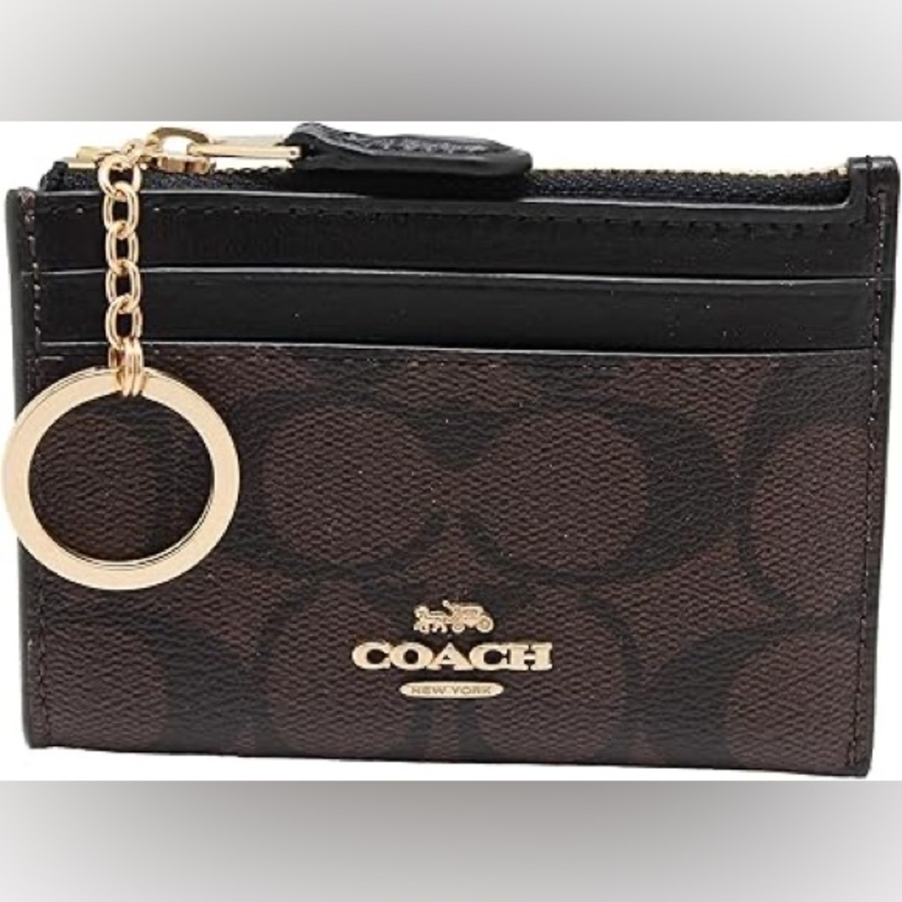 Coach SIG Mini ID Case brown/black $88